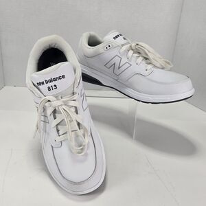 New Balance 813 V1 All White Leather Walking Sneakers Men's Size 11 1/2 11.5